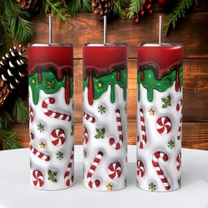3D Candy Canes 20oz Tumbler